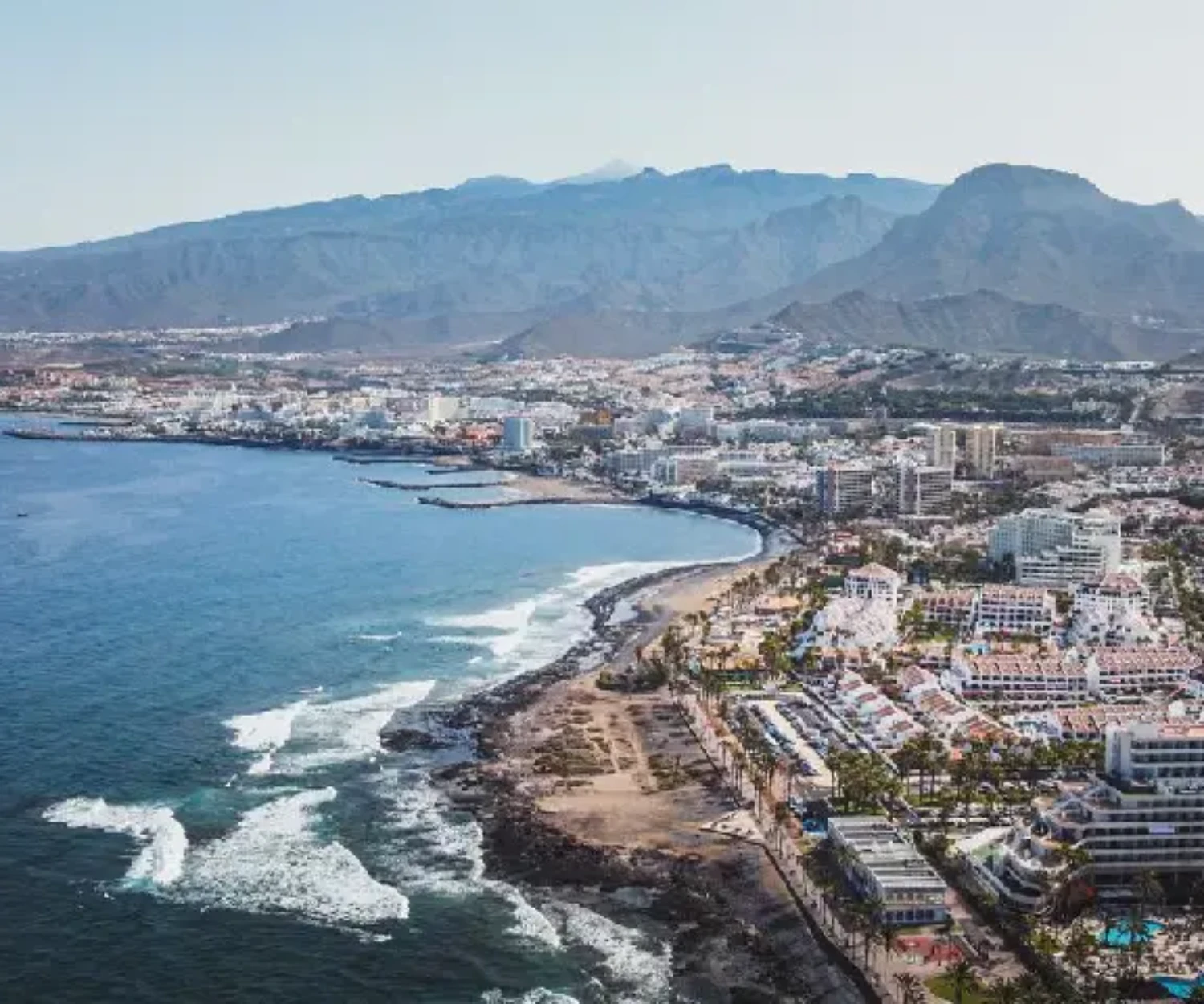 Which Tenerife resorts are flattest for elderly visitors?